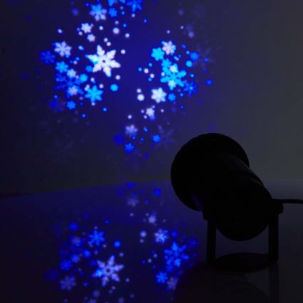 LED εξωτερικός χριστουγεννιάτικος προβολέας με σχέδιο νιφάδων χιονιού 5W/230V IP44