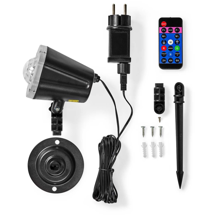 Προβολέας λέιζερ LED 6W/230V IP65 + τηλεχειριστήριο