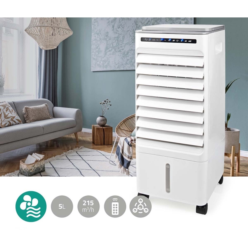 Ανεμιστήρας με ψύξη/ air cooler 65W/230V λευκό + τηλεχειριστήριο