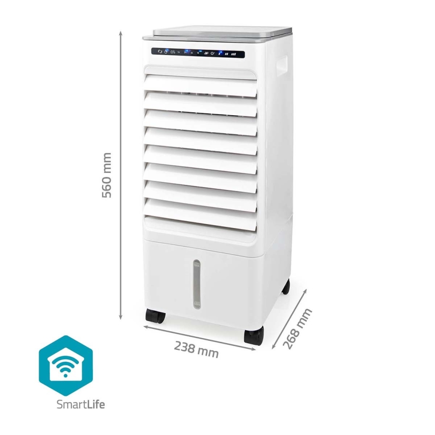 Air cooler 65W/230V Wi-Fi Tuya λευκό + τηλεχειριστήριο