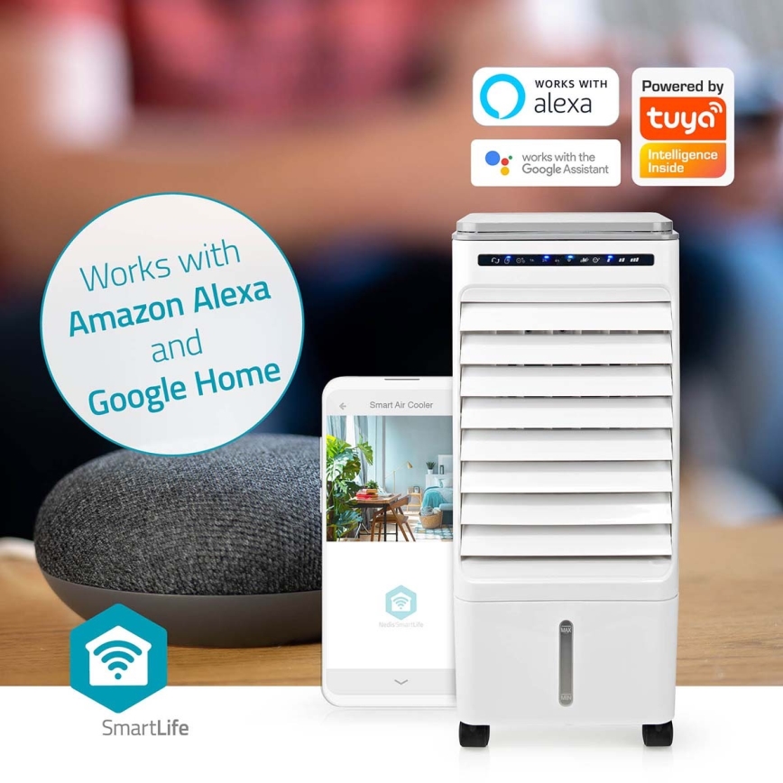 Air cooler 65W/230V Wi-Fi Tuya λευκό + τηλεχειριστήριο