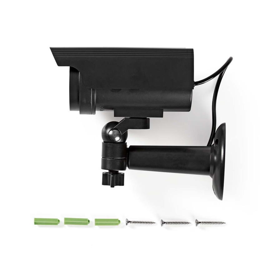 LED Προσομοιωμένη κάμερα ασφαλείας με ηλιακό πάνελ 2xAA IP44