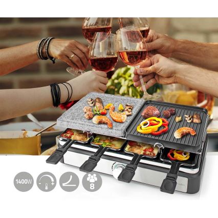 Ψησταριά raclette με αξεσουάρ 1400W/230V