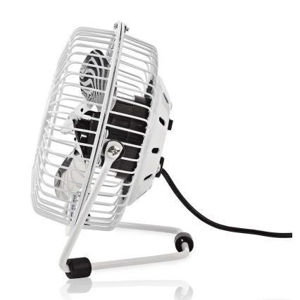 Επιτραπέζιος ανεμιστήρας 3W/USB, 10 cm, λευκός
