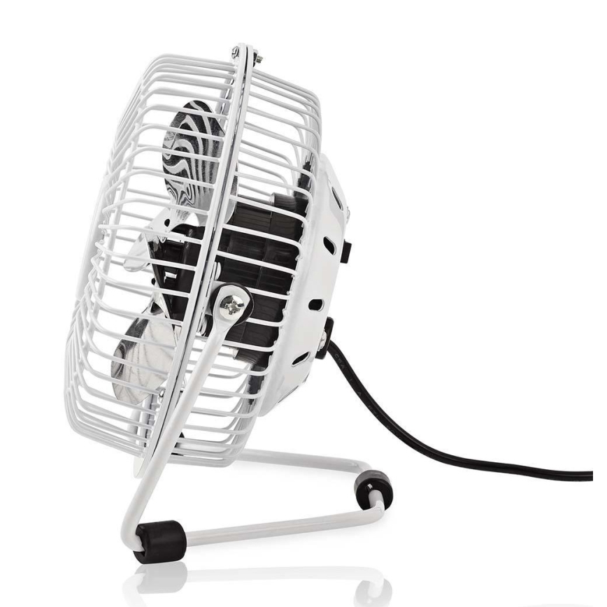Επιτραπέζιος ανεμιστήρας 3W/USB, 10 cm, λευκός