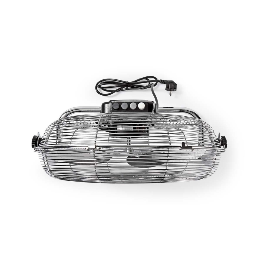 Ανεμιστήρας δαπέδου 80W/230V σε γυαλιστερό χρώμιο