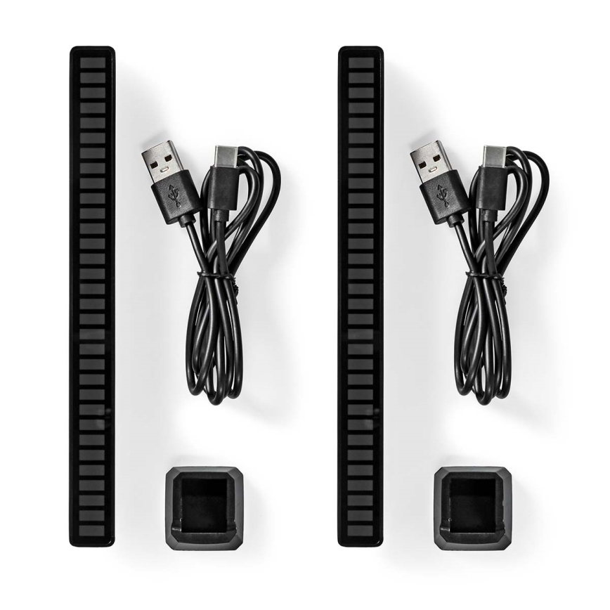 ΣΕΤ 2x Επαναφορτιζόμενος Επιτραπέζιος Φωτισμός LED RGB LED/250 mAh