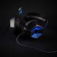 Ακουστικά gaming LED με μικρόφωνο μαύρο/μπλε