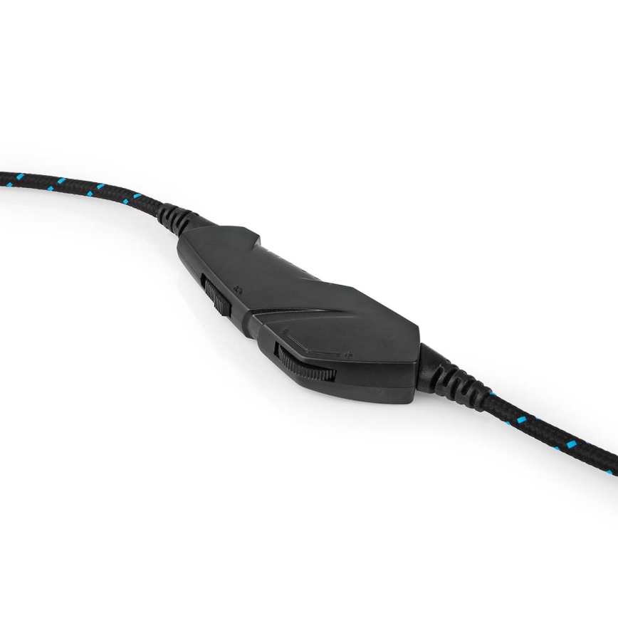 Ακουστικά gaming LED με μικρόφωνο μαύρο/μπλε