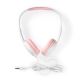 Ενσύρματα ακουστικά ροζ / λευκό
