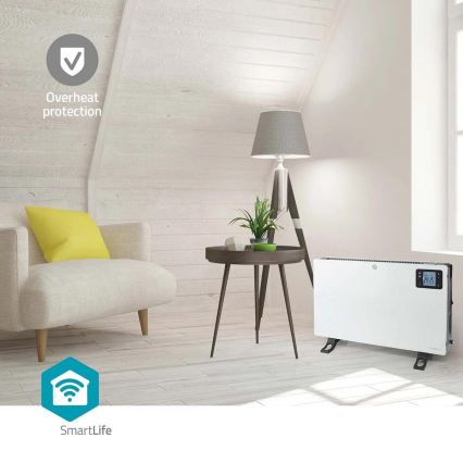 Ηλεκτρικός θερμοπομπός/κονβέκτορας 750/1250/2000W/230V Wi-Fi Tuya + τηλεχειριστήριο