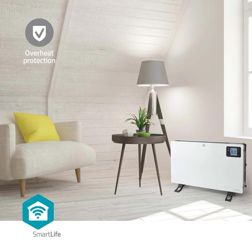Ηλεκτρικός θερμοπομπός/κονβέκτορας 750/1250/2000W/230V Wi-Fi Tuya + τηλεχειριστήριο