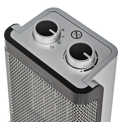 Κεραμικό αερόθερμο 1000/1500W/230V ασημί