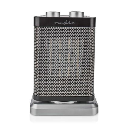 Κεραμικό αερόθερμο 1000/1500W/230V ασημί