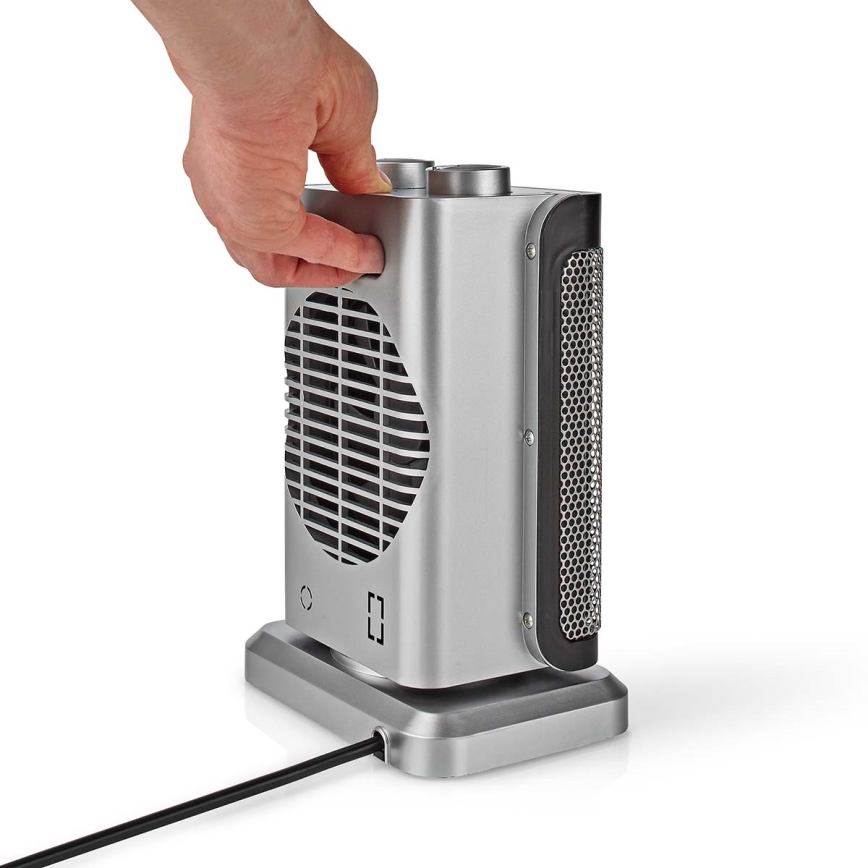 Κεραμικό αερόθερμο 1000/1500W/230V ασημί