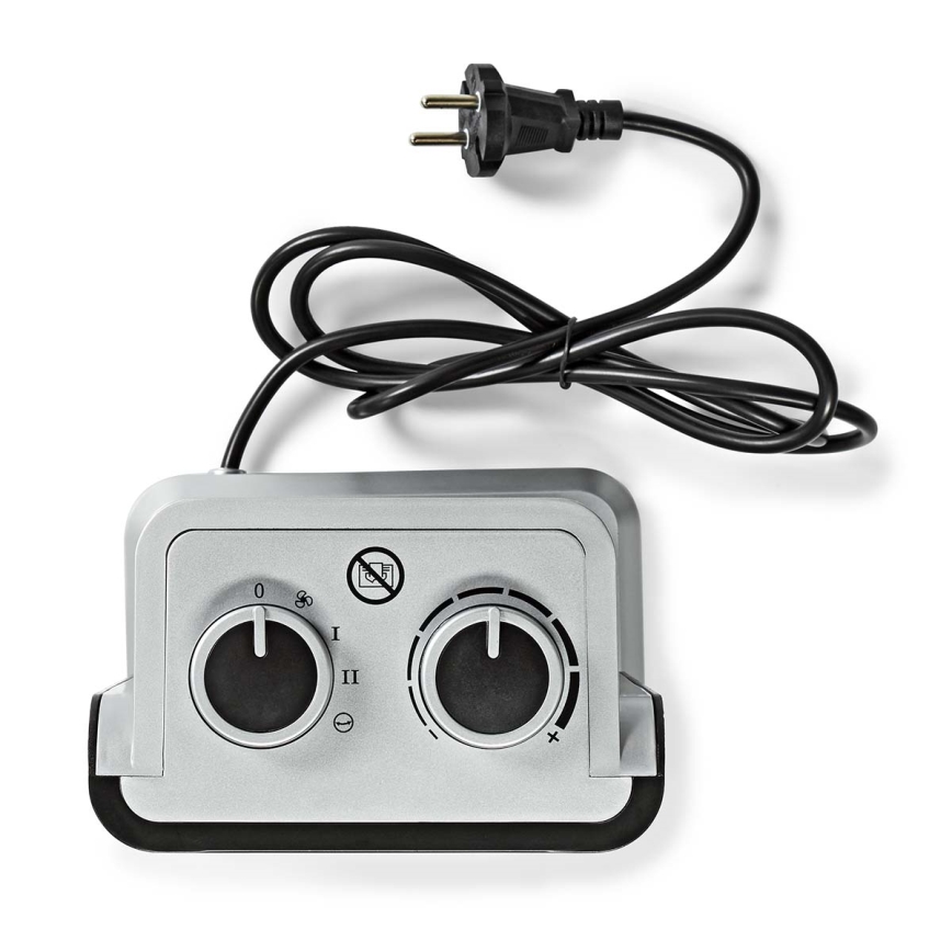 Κεραμικό αερόθερμο 1000/1500W/230V ασημί