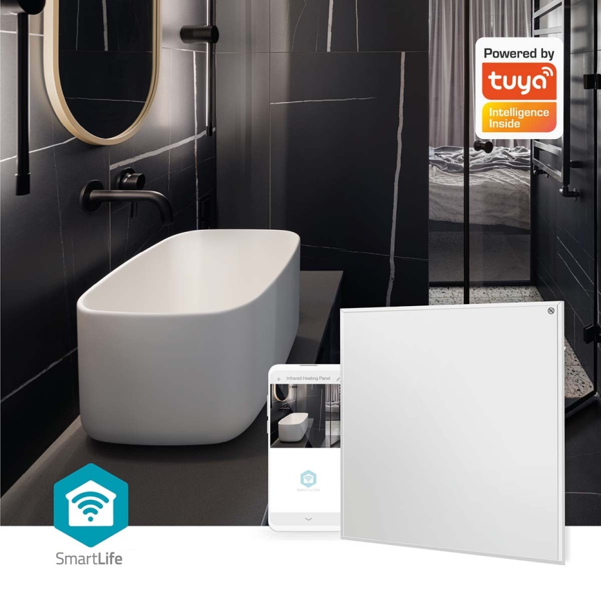 Πάνελ υπέρυθρης θέρμανσης 350W/230V 59,8x62 cm IP44 Wi-Fi Tuya + τηλεχειριστήριο