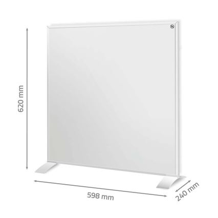 Πάνελ υπέρυθρης θέρμανσης 350W/230V 59,8x62 cm IP44 Wi-Fi Tuya + τηλεχειριστήριο