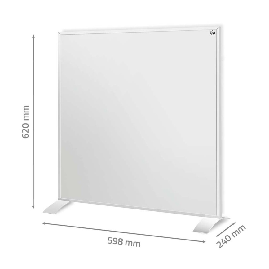 Πάνελ υπέρυθρης θέρμανσης 350W/230V 59,8x62 cm IP44 Wi-Fi Tuya + τηλεχειριστήριο