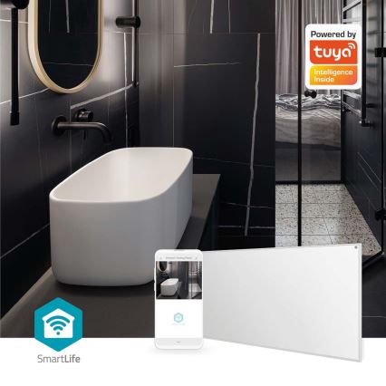 Υπέρυθμο θερμαντικό πάνελ 700W/230V 120x62 cm IP44 Wi-Fi Tuya + τηλεχειριστήριο