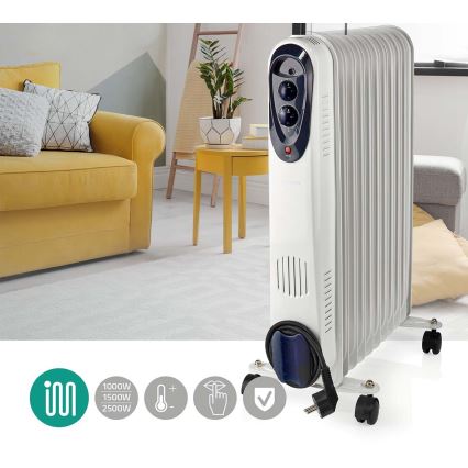 Φορητό καλοριφέρ λαδιού με 11 φέτες 1000/1500/2500W/230V