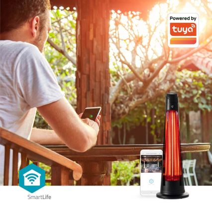 Θερμάστρα εξωτερικού χώρου SmartLife 600/1200W/230V Wi-Fi Tuya IP24