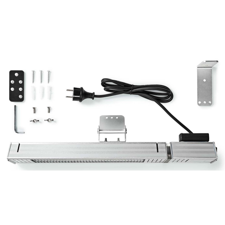 Θερμάστρα εξωτερικού χώρου 100W/2000W/230V IP65 + τηλεχειριστήριο