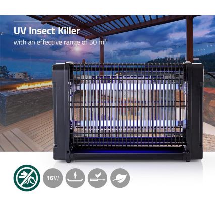 Ηλεκτρική παγίδα εντόμων UV-A/2x8W/230V 50 m²