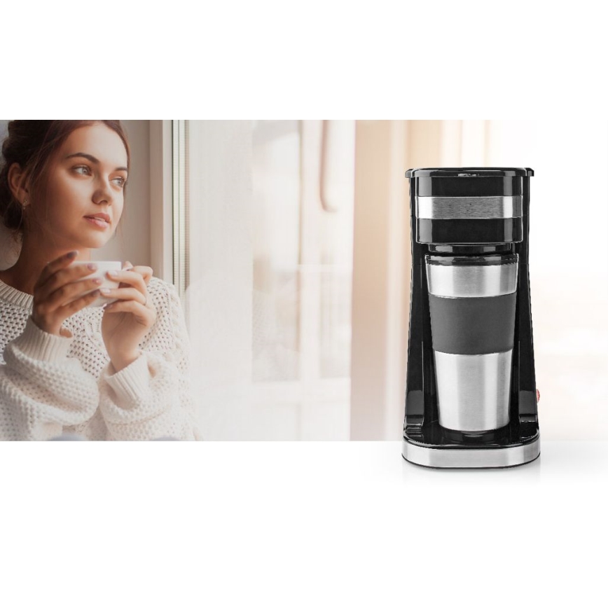 Καφετιέρα φίλτρου μονή 0,4  l με κούπα-θερμός