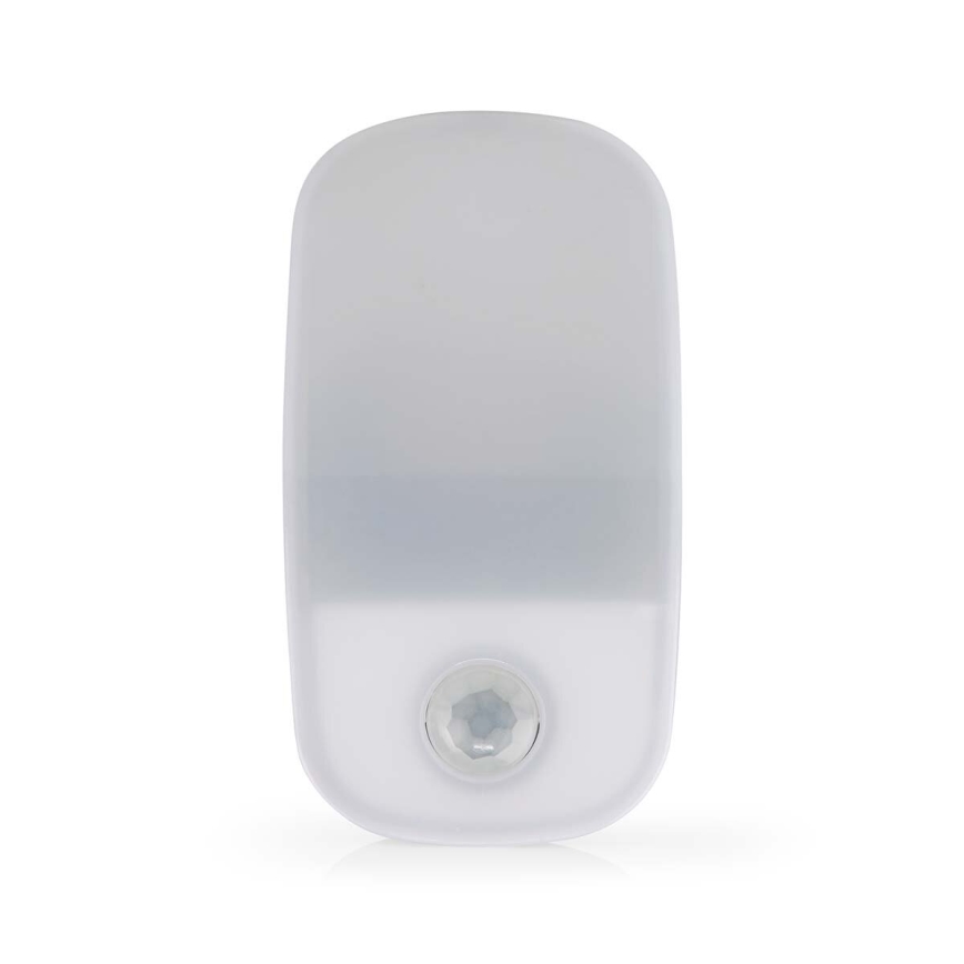 Φωτιστικό νυκτός πρίζας LED με αισθητήρα κίνησης και σούρουπου LED/0,55W/230V λευκό	 LED/0,55W/230V λευκό