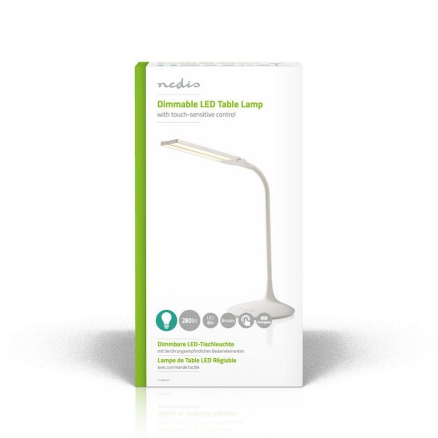 LED Ρυθμιζόμενο Επιτραπέζιο Φωτιστικό LED/6W/5V 2200 mAh λευκό