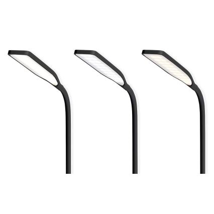 LED Dimming αφής εύκαμπτο Επιτραπέζιο φωτιστικό με 15W ασύρματη φόρτιση Qi LED/5,5W/230V 2700-6500K μαύρο