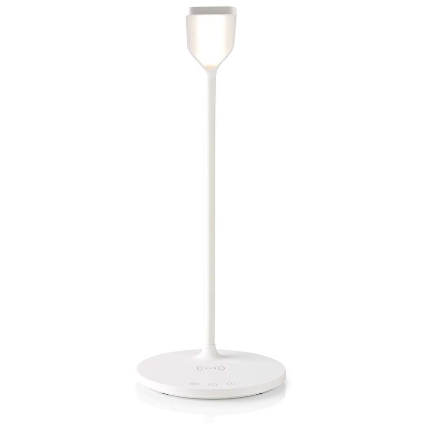 LED Dimming αφής εύκαμπτο Επιτραπέζιο φωτιστικό με 15W ασύρματη φόρτιση Qi LED/5,5W/230V 2700-6500K λευκό