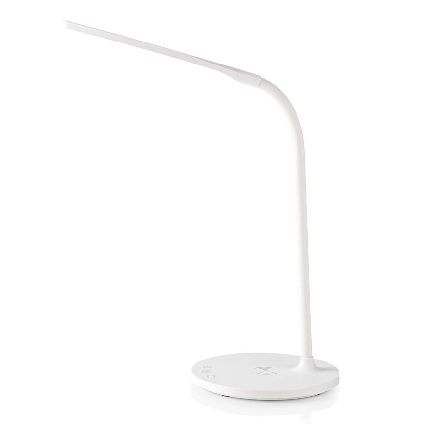 LED Dimming αφής εύκαμπτο Επιτραπέζιο φωτιστικό με 15W ασύρματη φόρτιση Qi LED/5,5W/230V 2700-6500K λευκό