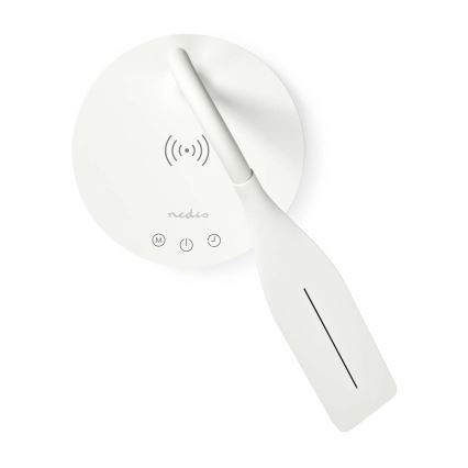 LED Dimming αφής εύκαμπτο Επιτραπέζιο φωτιστικό με 15W ασύρματη φόρτιση Qi LED/5,5W/230V 2700-6500K λευκό