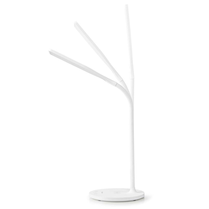 LED Dimming αφής εύκαμπτο Επιτραπέζιο φωτιστικό με 15W ασύρματη φόρτιση Qi LED/5,5W/230V 2700-6500K λευκό