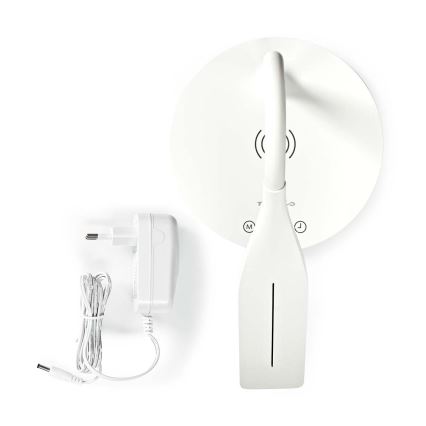 LED Dimming αφής εύκαμπτο Επιτραπέζιο φωτιστικό με 15W ασύρματη φόρτιση Qi LED/5,5W/230V 2700-6500K λευκό