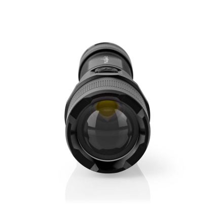 Επαναφορτιζόμενος αλουμινένιος φακός LED με ρυθμιζόμενη ένταση φωτός LED/10W/5V 2200 mAh IPX4 μαύρος