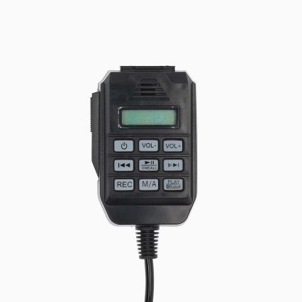 Μεγάφωνο/Τηλεβόας με εξωτερικό μικρόφωνο USB 25W/8xC λευκό/μαύρο