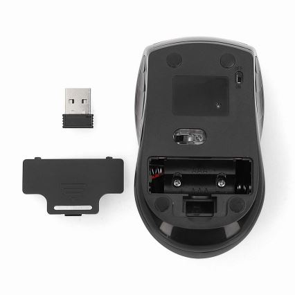 Ασύρματο ποντίκι 800/1200/1600 DPI 2xAAA μαύρο