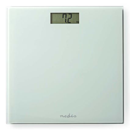 Ψηφιακή προσωπική ζυγαριά 1xCR2032 λευκή