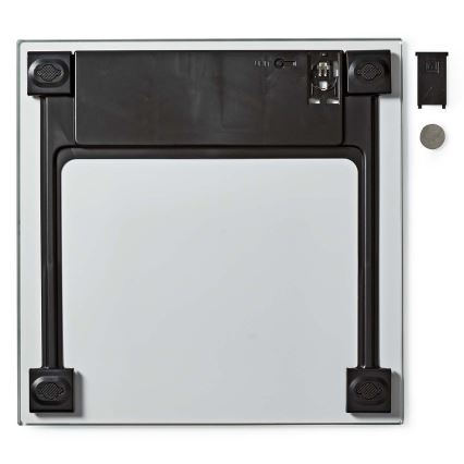 Ψηφιακή προσωπική ζυγαριά 1xCR2032 λευκή