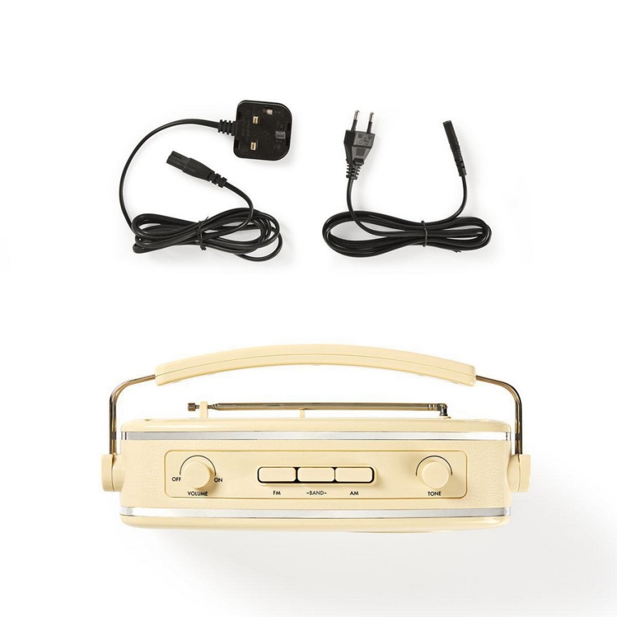FM Ραδιόφωνο 4,5W/230V μπεζ