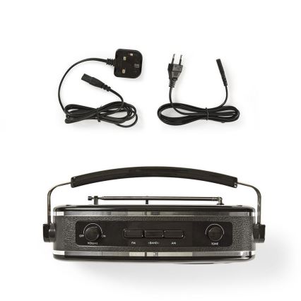 FM Ραδιόφωνο 4,5W/230V μαύρο