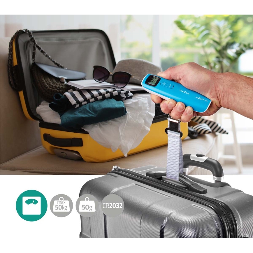 Ψηφιακή ζυγαριά αποσκευών 1xCR2032