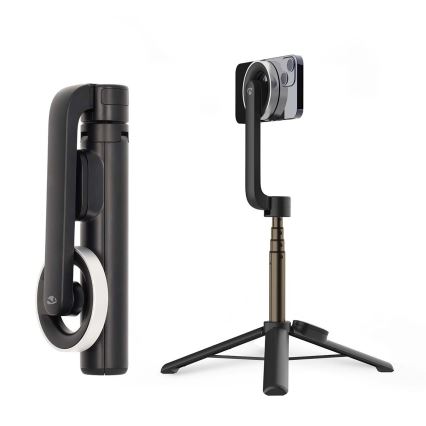 Μαγνητικό πτυσσόμενο selfie stick 2 σε 1 με βάση + τηλεχειριστήριο