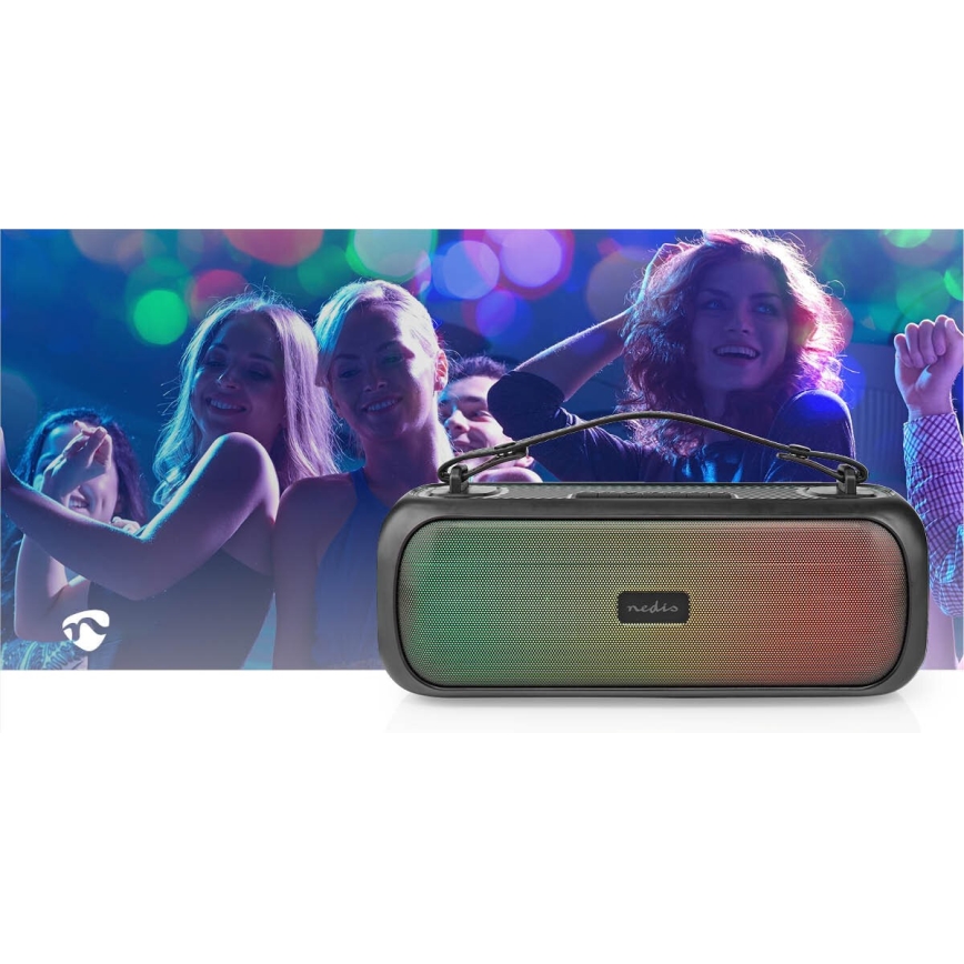 Επαναφορτιζόμενο ηχείο LED RGB 45W/3000 mAh IPX5