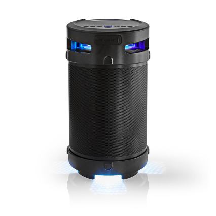 Nedis SPBB350BK - Επαναφορτιζόμενο ηχείο LED 210W/4400 mAh IPX5