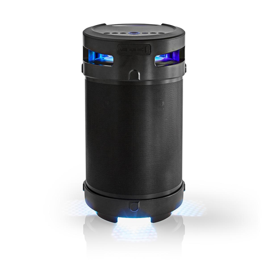 Nedis SPBB350BK - Επαναφορτιζόμενο ηχείο LED 210W/4400 mAh IPX5