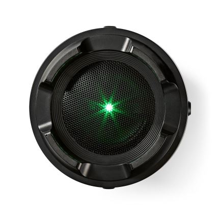 Nedis SPBB350BK - Επαναφορτιζόμενο ηχείο LED 210W/4400 mAh IPX5
